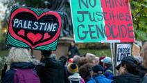 من تظاهرات الجالية اليهودية في بريطانيا دعماً للفلسطينيين (مارك كيريسون/Getty)