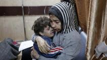 أطفال فلسطينيون في مستشفى وسط الحرب على غزة (أشرف أبو عمرة/ الأناضول)