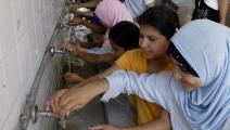 انقطاع المياه عن البلدات (محمود الزيات/ فرانس برس)