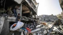 ما تركه القصف الإسرائيلي (محمود الهمص/ فرانس برس)