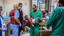 مستشفى في خان يونس في قطاع غزة (أحمد حسب الله/ Getty)
