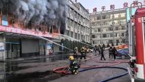 حريق مدرسة في الصين (إكس)