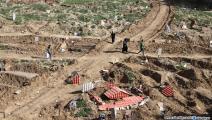 تعرضت عدد من مقابر غزة لانتهاكات إسرائيلية (محمد الحجار)