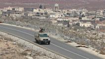  آلية عسكرية أردنية على الحدود مع سورية، فبراير 2022 (خليل مزرعاوي/فرانس برس)