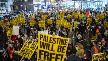 ظاهرة تضامنية مع الشعب الفلسطيني في نيويورك