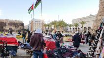 داخل أحد الأسواق الليبية (محمود تركية/ فرانس برس)