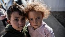 طفلان ناجيان في غزة