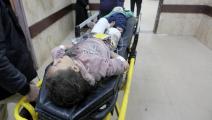 أطفال فلسطينيون جرحى في غزة (أشرف أبو عمرة/ الأناضول)