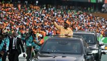 الرئيس الحسن واتارا خلال افتتاح كأس أفريقيا في ساحل العاج 2024 (Getty)