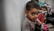 طفل فلسطيني في رفح وسط الحرب على غزة (عبد زقوت/ الأناضول)