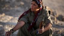 مقاتلة من الكردستاني شمالي العراق