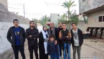 ريم حامد مع أسرتها في يوم مغادرة غزة (العربي الجديد) 