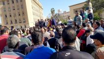 إضراب سابق لعمال غزل المحلة في مصر (فيسبوك)