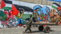غرافيتي تضامني مع غزة في كينيا، مارس 2024 (جيرالد أندرسون/ الأناضول)
