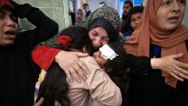 نساء فلسطينيات وسط الحرب على قطاع غزة (فرانس برس)