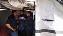 استهدف الاحتلال خيمة للصحافيين في 31 مارس (فرانس برس)
