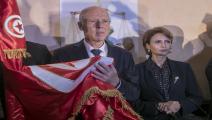 الرئيس التونسي وزوجته- الأناضول