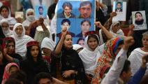نساء من البشتون في تظاهرة - باكستان - مجتمع