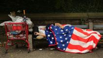 أميركي مشرد في نيويورك (سبنسر بلات/Getty)