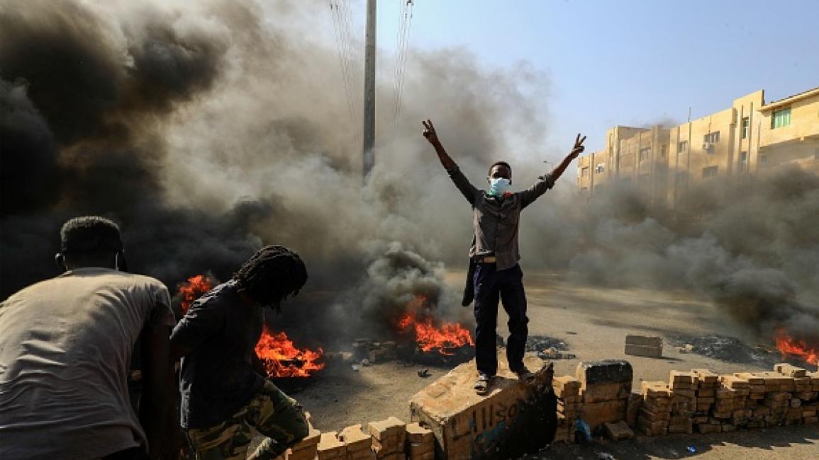 (احتجاجات رفضاً للانقلاب في السودان (فرانس برس