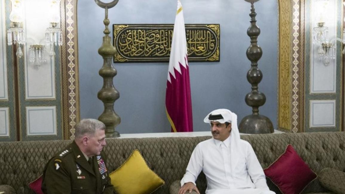 أمير قطر ورئيس هيئة الأركان المشتركة الأميركية(قنا)