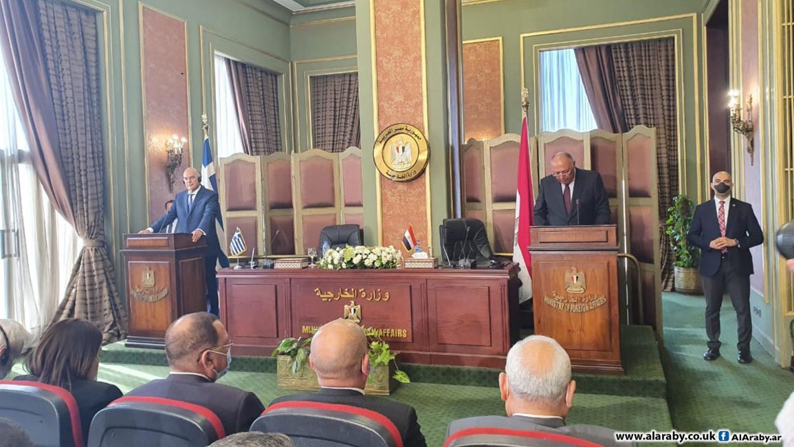وزيرا خارجية مصر واليونان (العربي الجديد)