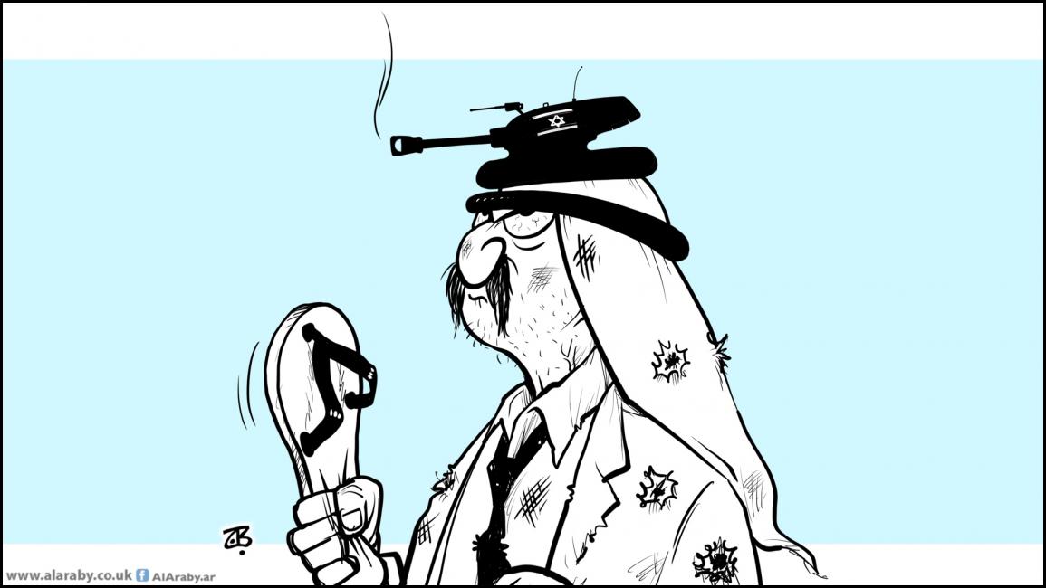 كاريكاتير اسرائيل والعرب / حجاج