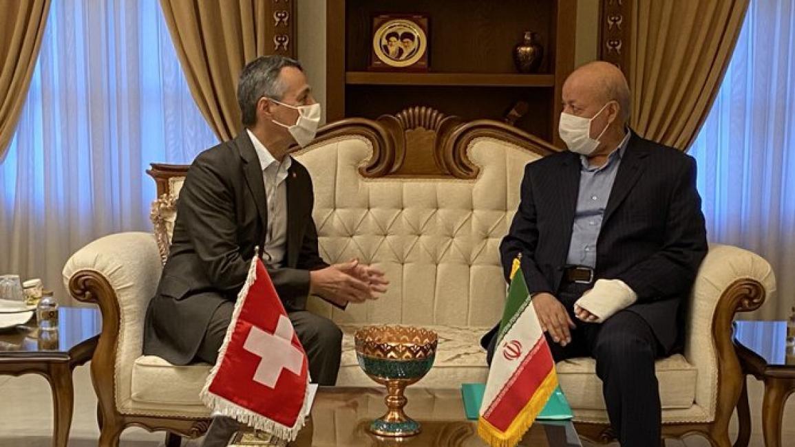 وزير خارجية سويسرا في إيران