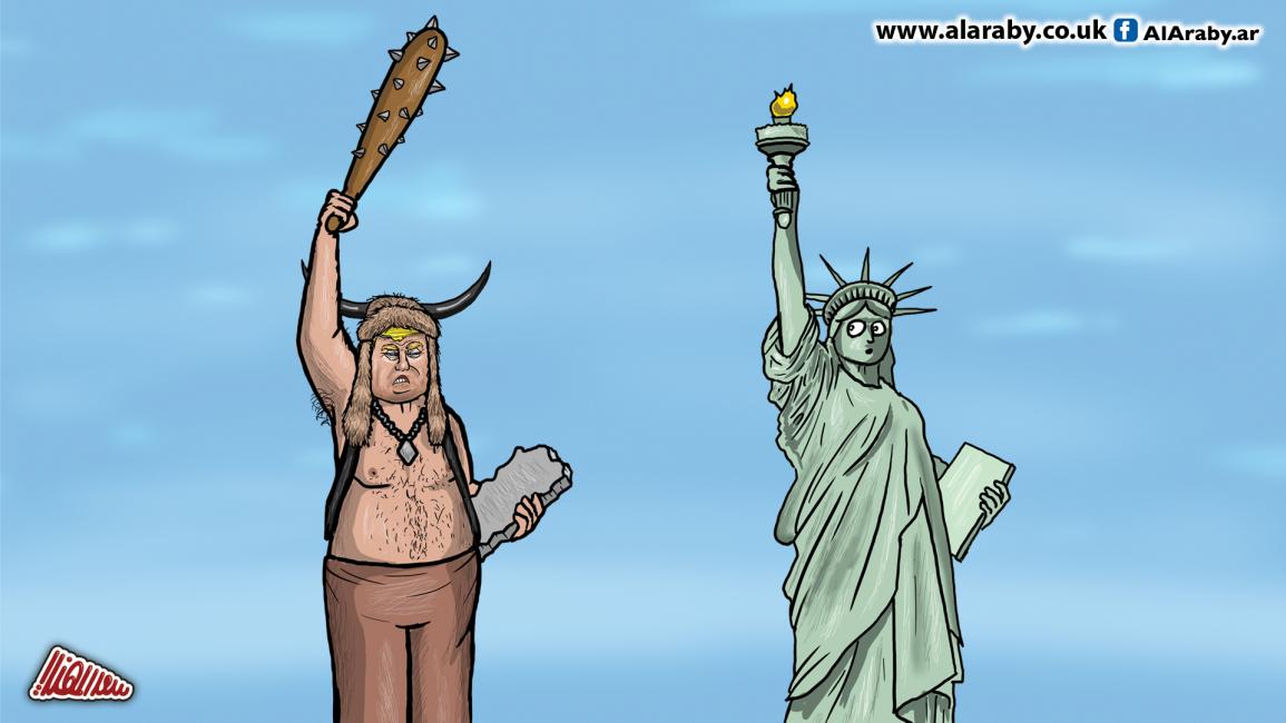كاريكاتير ترامب والديمقراطية / المهندي