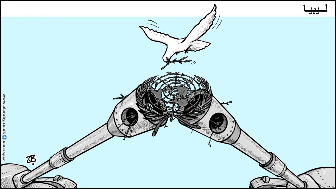 كاريكاتير السلام في ليبيا / حجاج