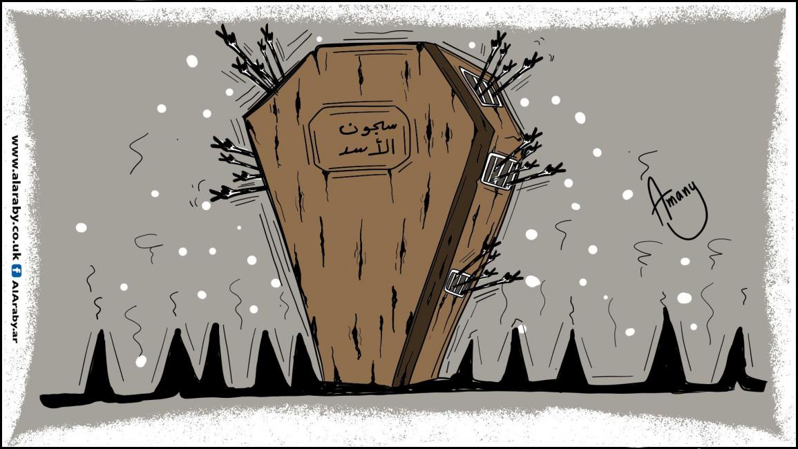 كاريكاتير سجون الاسد / اماني