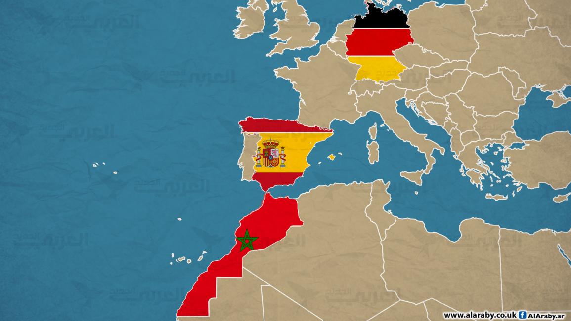 مقالات خريطة المغرب وإسبانيا وألمانيا