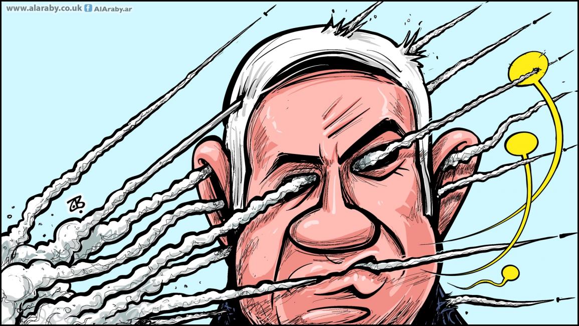 كاريكاتير صواريخ غزة / حجاج