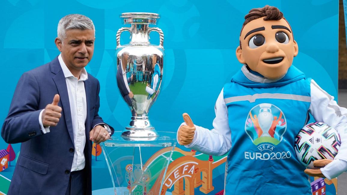 وصول كأس أمم أوروبا 2020 إلى لندن