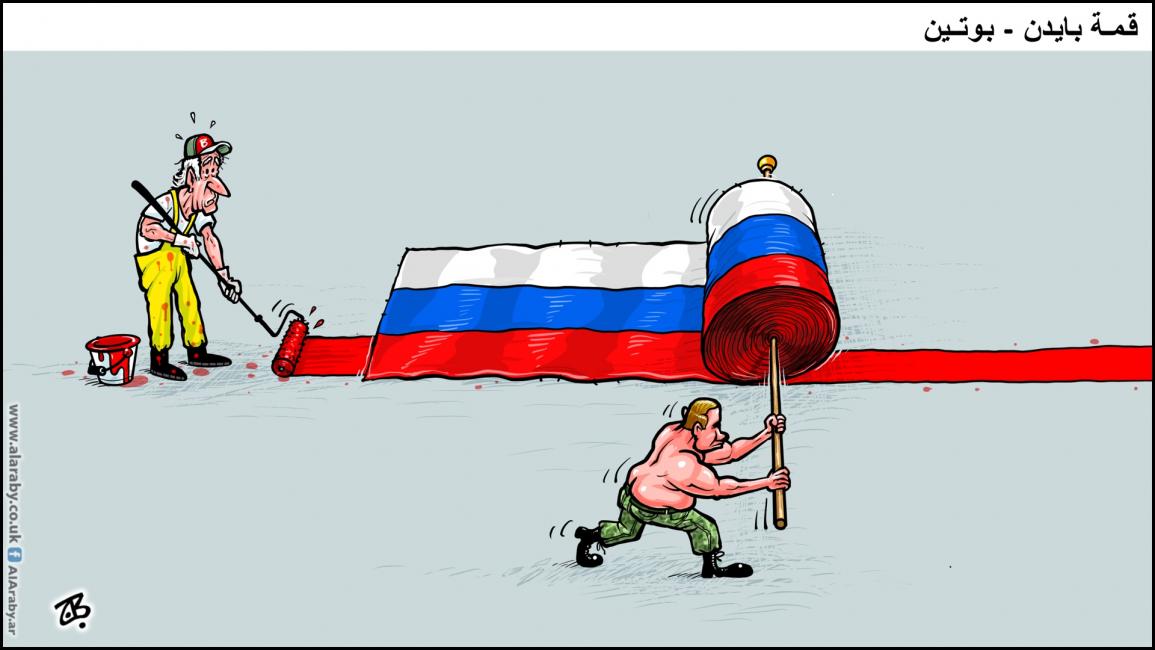 كاريكاتير بايدن بوتين / حجاج