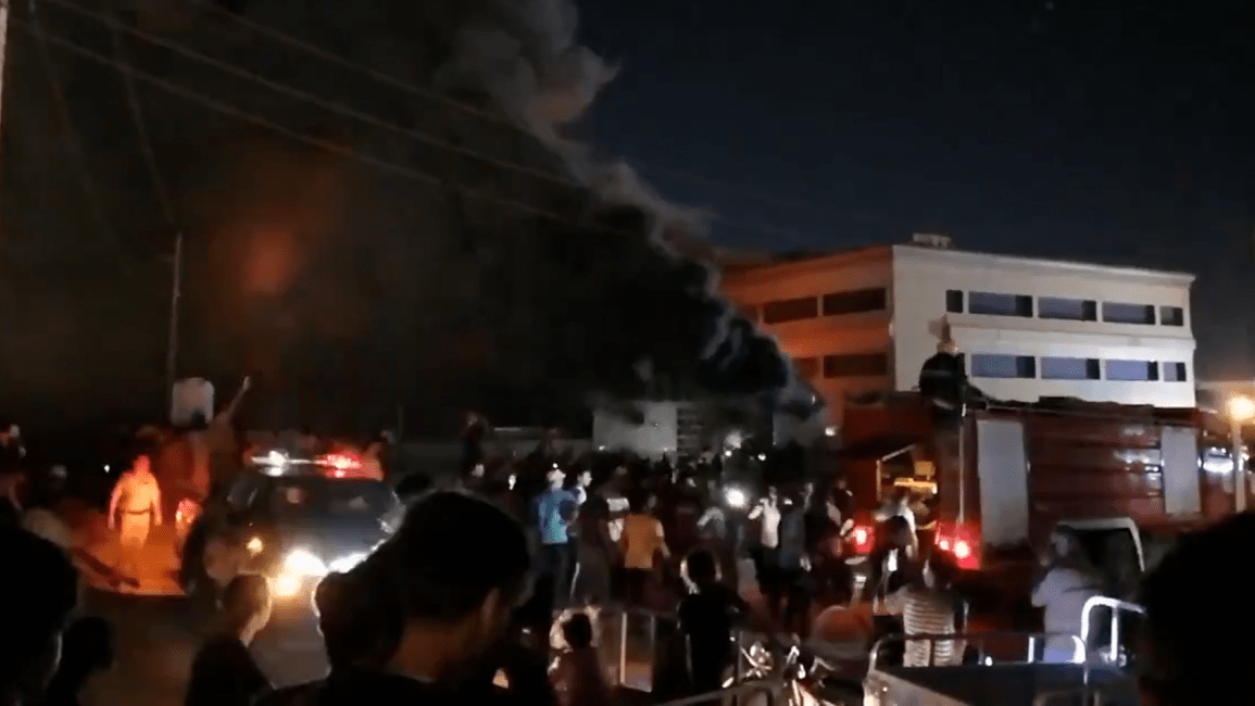 حريق مستشفى الحسين في العراق