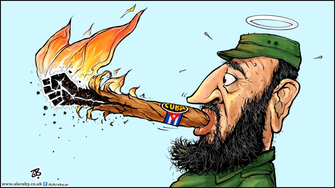 كاريكاتير ثورة في كوبا / حجاج