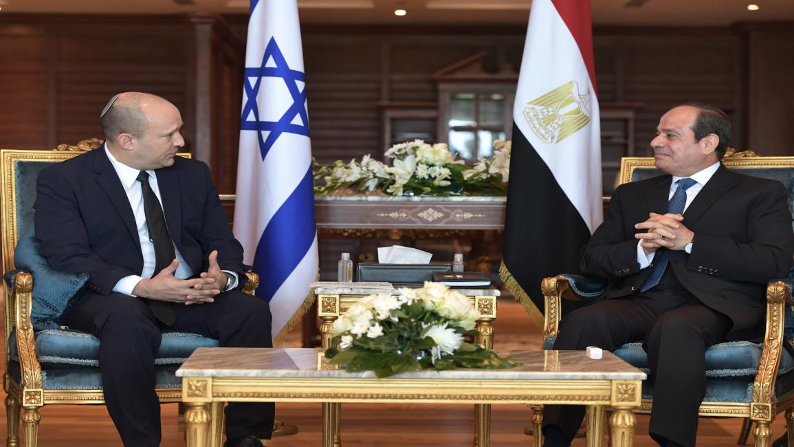 نفتالي بينيت يلتقي بالرئيس المصري عبد الفتاح السيسي في شرم الشيخ ، مصر في 13 سبتمبر 2021/ الأناضول