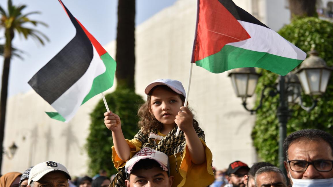 احتجاج في الرباط ضد التطبيع ودعما لغزة / 16-5-2021- الأناضول