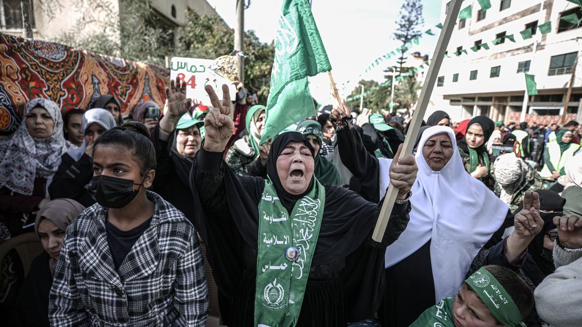 خرجت المسيرة الأولى الجمعة غربي مدينة غزة (علي جاد الله/ الأناضول)