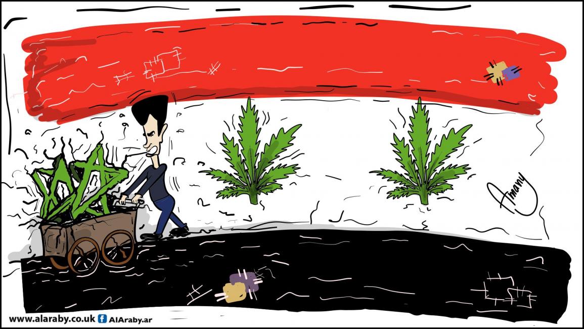 كاريكاتير مخدرات الاسد / اماني