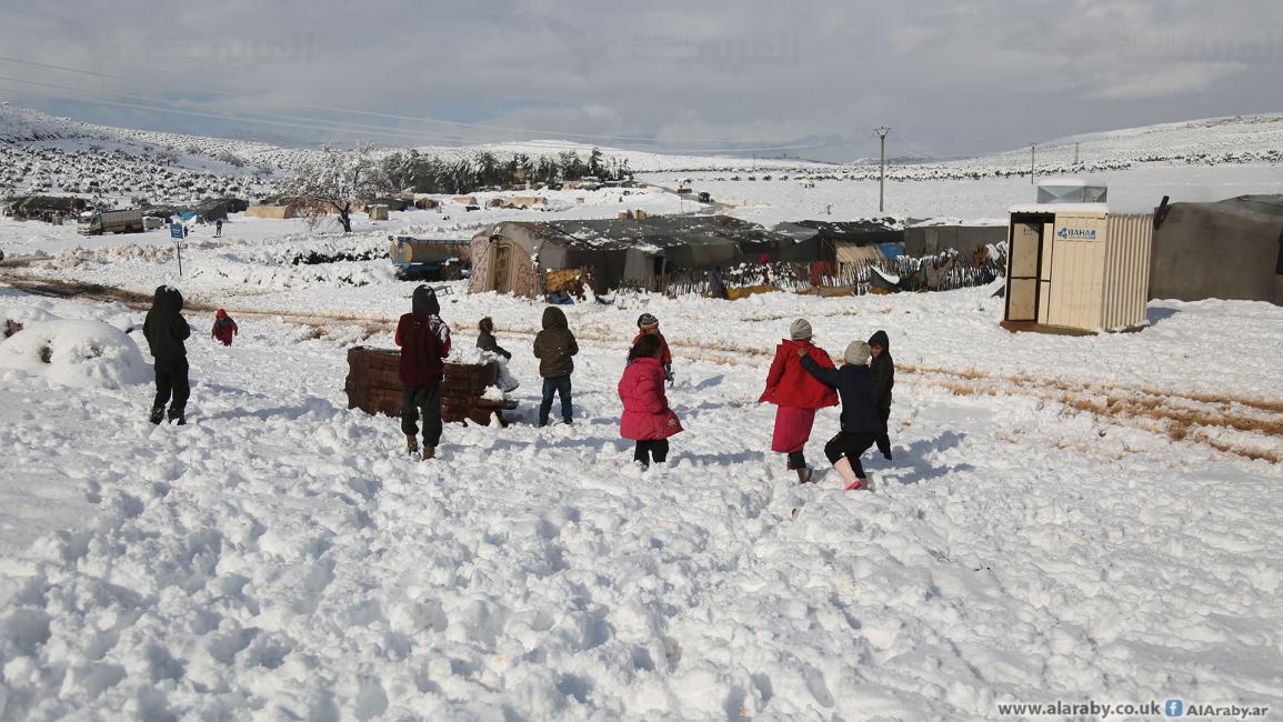 موجة صقيع تضرب مخيمات الشمال السوري