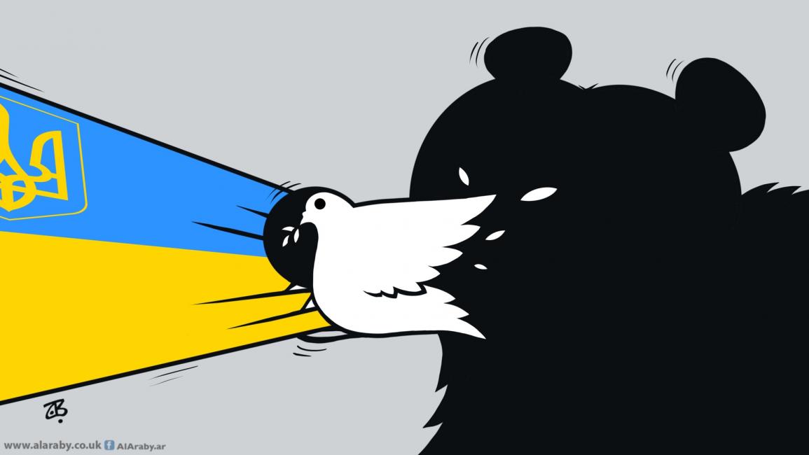 كاريكاتير اوكرانيا روسيا / حجاج