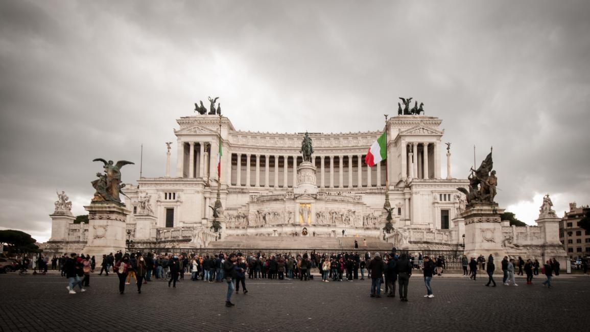 احتجاج في روما