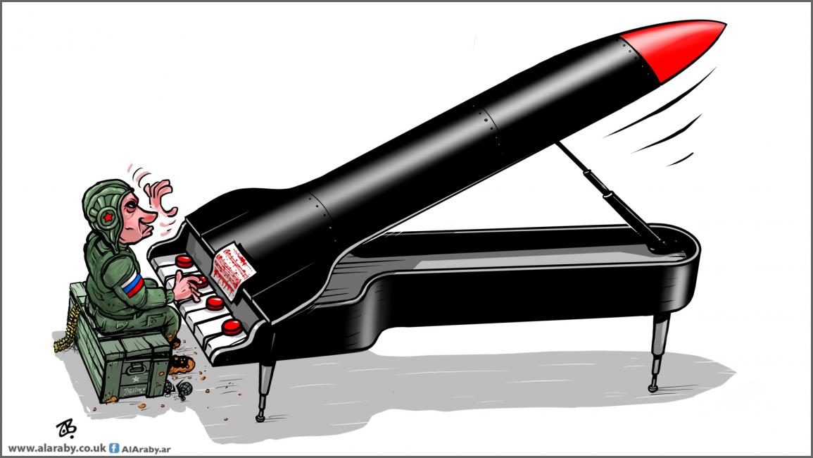 كاريكاتير بيانو بوتين / حجاج