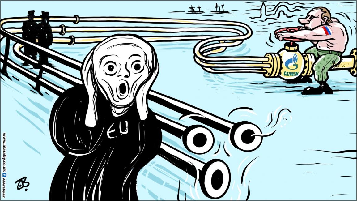 كاريكاتير الغاز الروسي / حجاج