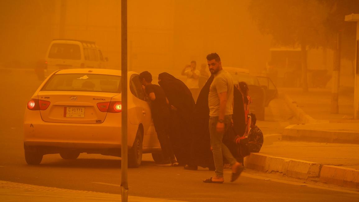 عاصفة ترابية تضرب العاصمة العراقية