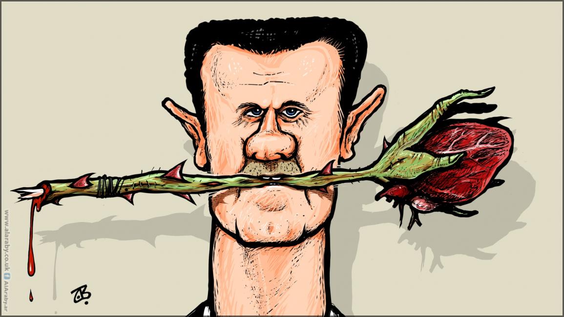 كاريكاتير صورة بشار / حجاج
