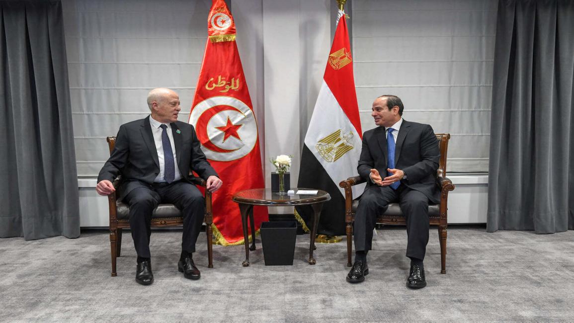 السيسي وقيس سعيد في قمة الاتحاد الأوربي وأفريقيا في بروكسل (17/2/2022/الرئاسة التونسية)