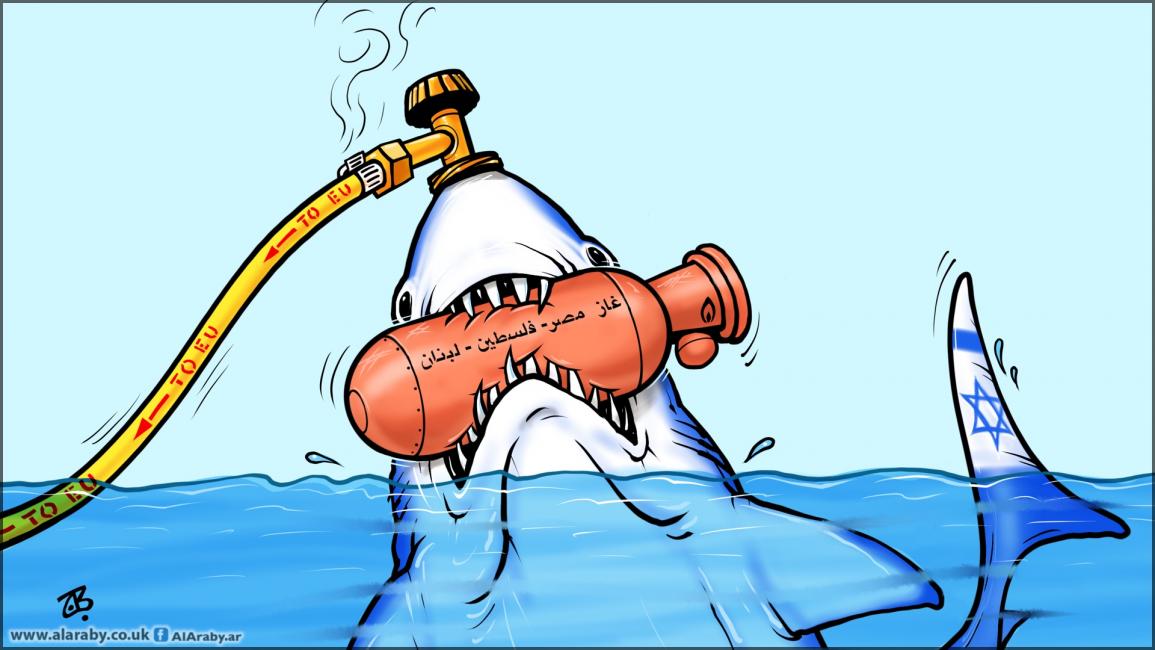 كاريكاتير غاز اسرائيل / حجاج
